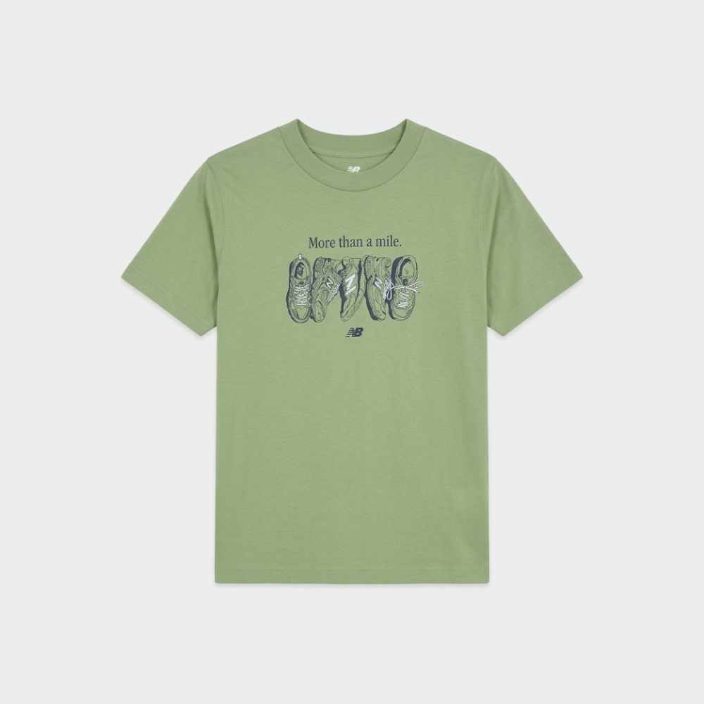 New Balance Mens Sport Break Tee Green