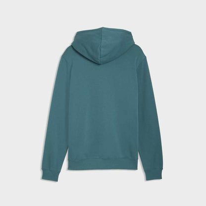 Puma Mens Essentials No 1 Logo Hoodie Green