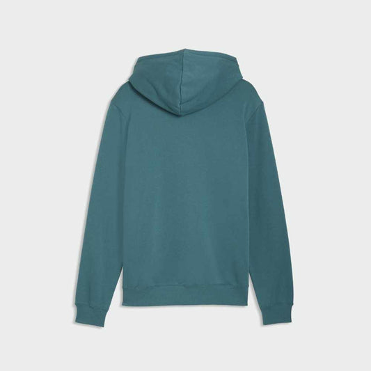 Puma Mens Essentials No 1 Logo Hoodie Green