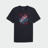 Puma Mens Graphic Sneaker Tee Blue
