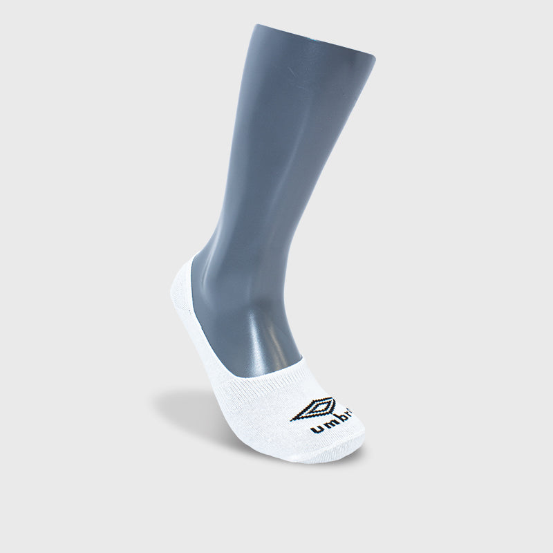 Umbro Unisex 3 Pack Secret Socks White