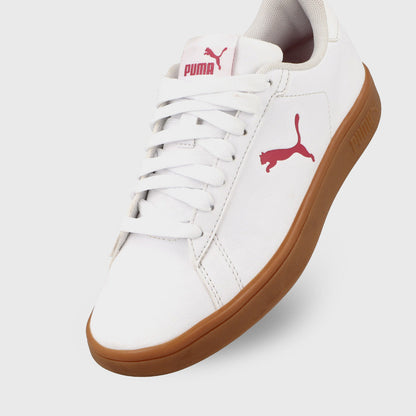 Puma Womens Smash 3.0 Cat Sneakers White
