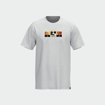 Adidas Mens Memories Of Sport Stamps Tee White