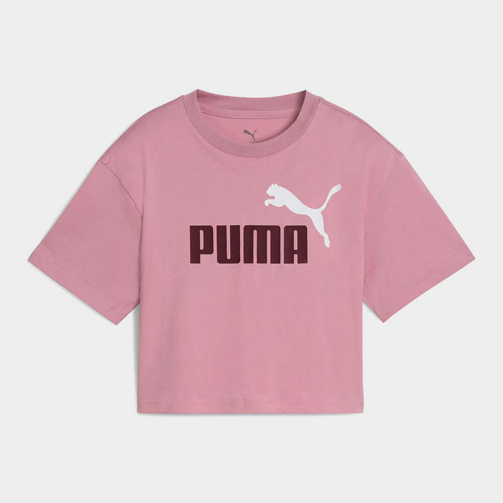 PUMA WOMENS Essential Logo Tee PINK