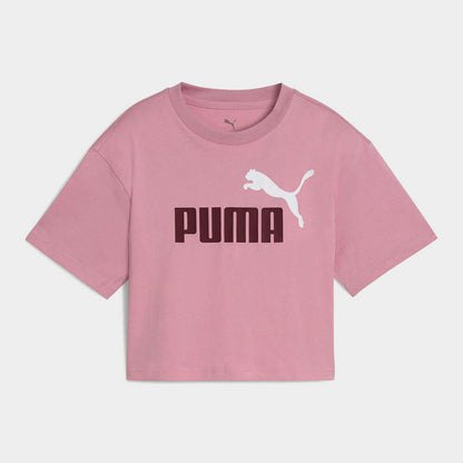 PUMA WOMENS Essential Logo Tee PINK