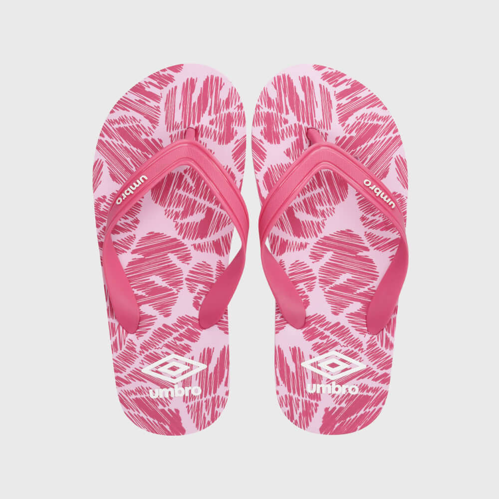 Umbro Kids Printed Thong Sandals Pink