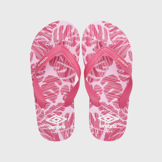 Umbro Kids Printed Thong Sandals Pink
