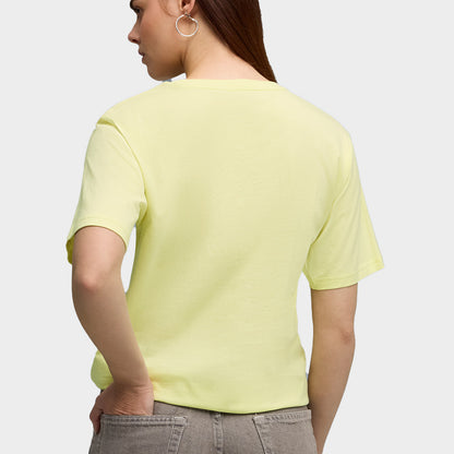 Puma Womens Essential Nature Relaxed Tee Yellow