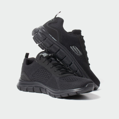 Skechers Mens Track Sneakers Black