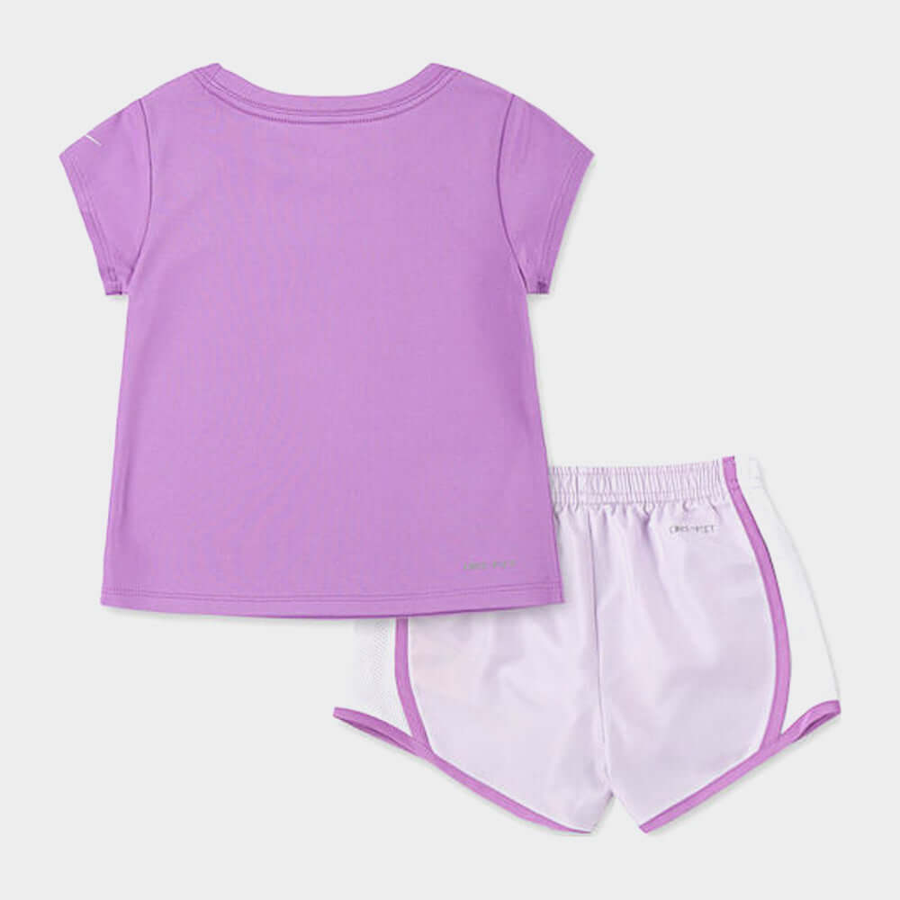 purple nike short set