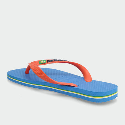Havaianas Brazil Logo Blue Orange Blue