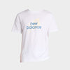 New Balance Mens Sport Angular Logo Tee White