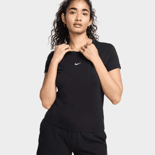 NIKE WOMENS Sportswear Chill Knit Tee BLACK