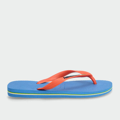 Havaianas Brazil Logo Blue Orange Blue
