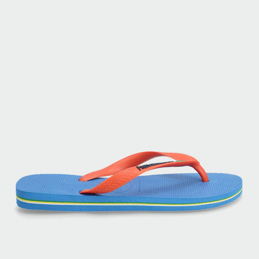 Havaianas Brazil Logo Blue Orange Blue