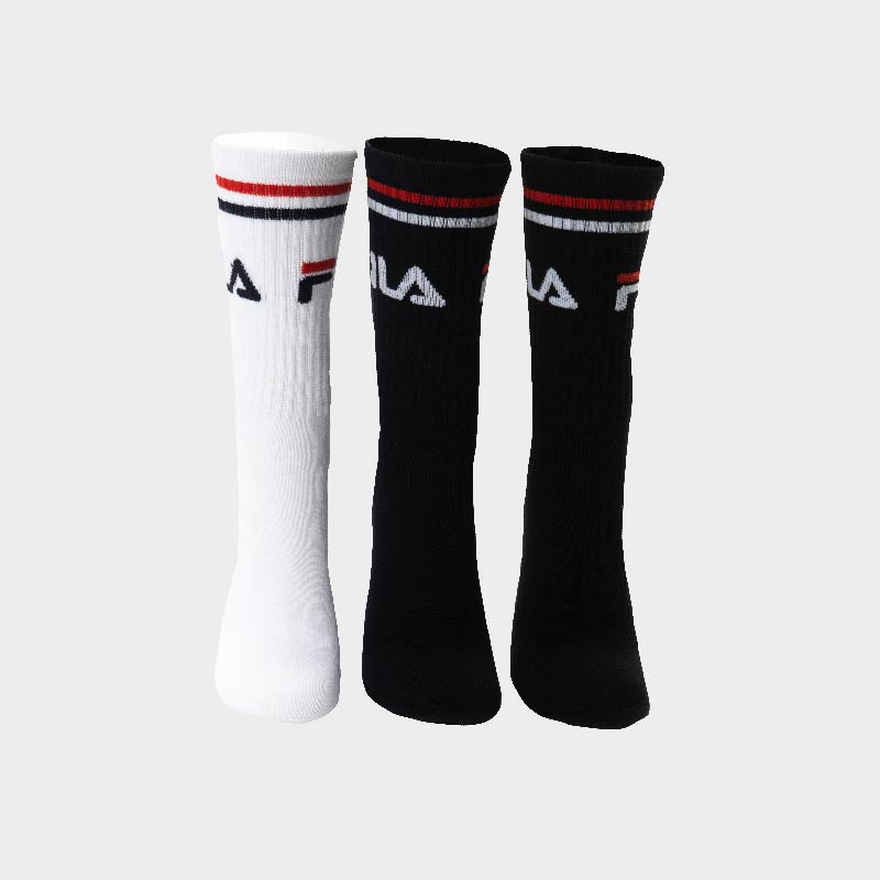 Fila Unisex 3 Pack Stallone Tube Socks Multi