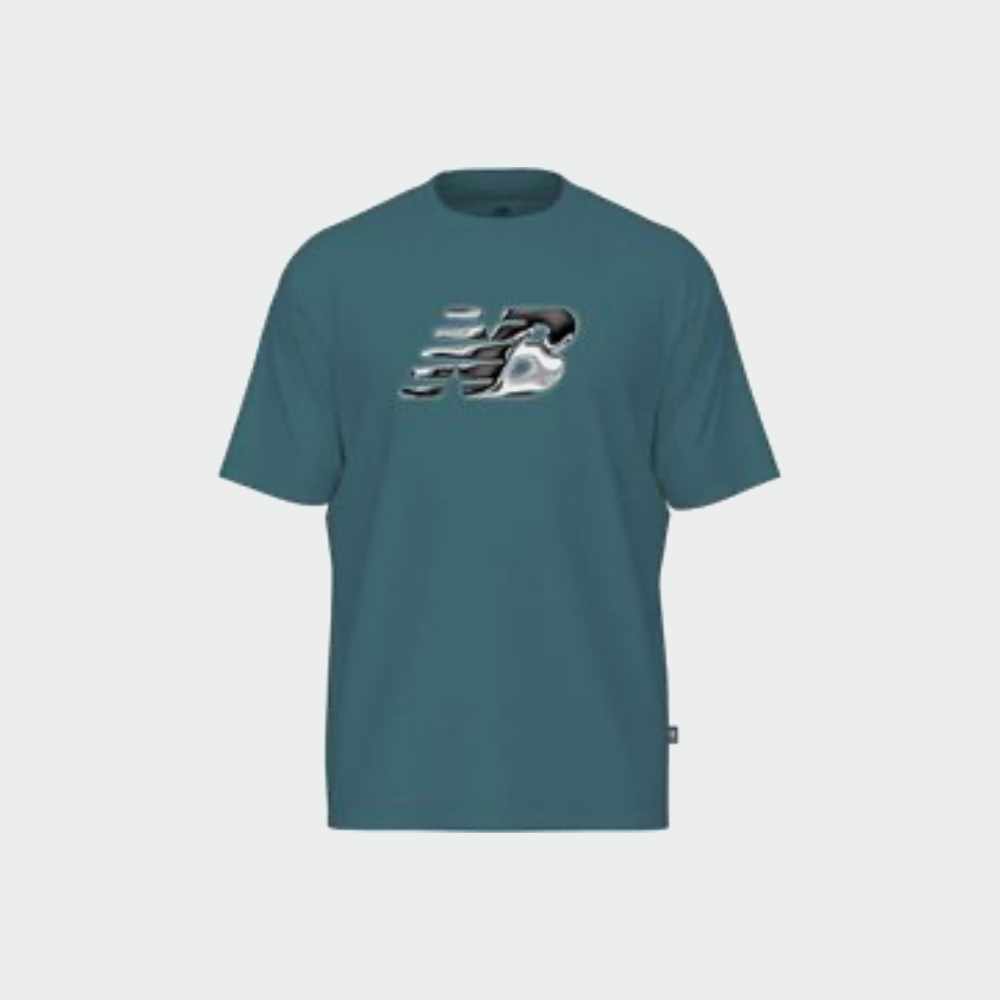 New Balance Mens Sport Break Tee Blue