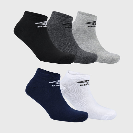 UMBRO Anklet socks pack of 5 BLACK