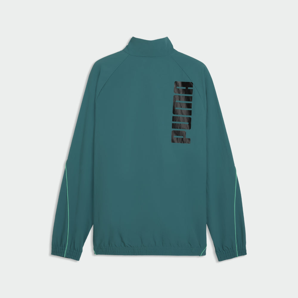 Puma Mens Sport Relaxed Woven Track Jacket Blue