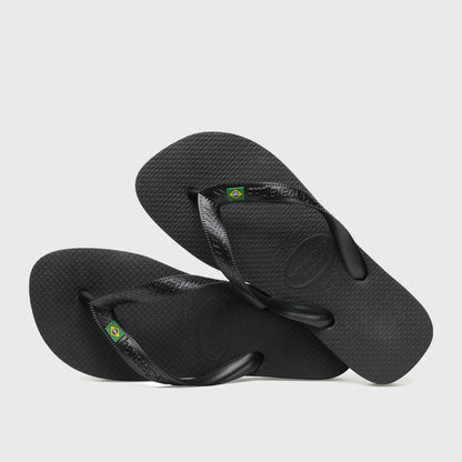 HAVAIANAS Brazil Thong Sandals BLACK