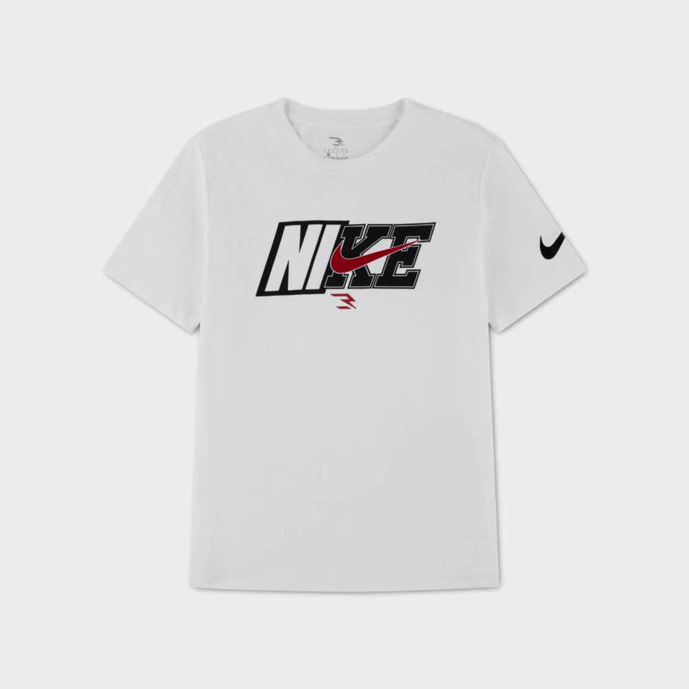 Nike Mens Spliced Swoosh Tee White