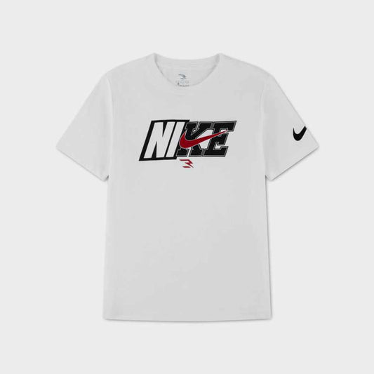 Nike Mens Spliced Swoosh Tee White