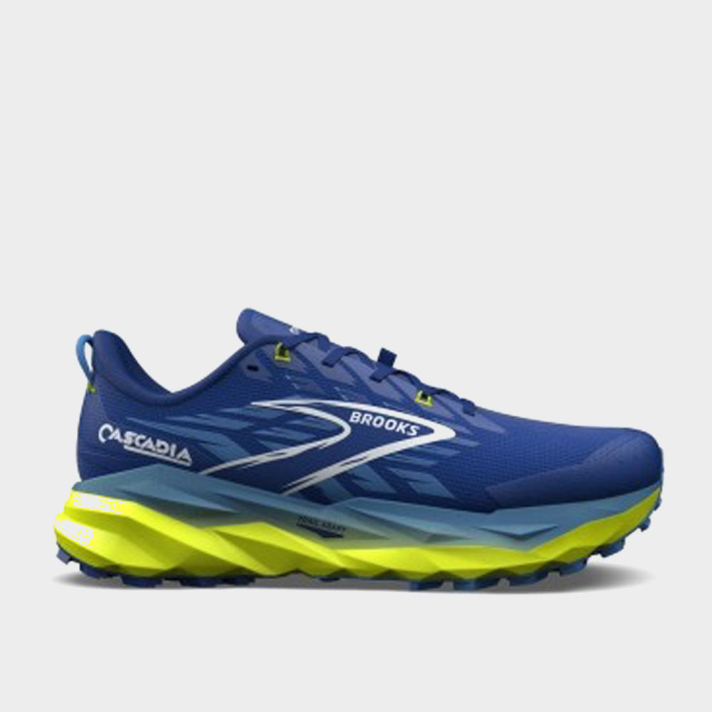 Brooks Mens Cascadia 19 Trail Running Shoes Blue