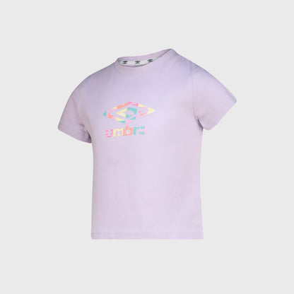 Umbro Girls Mila Logo Tee Purple