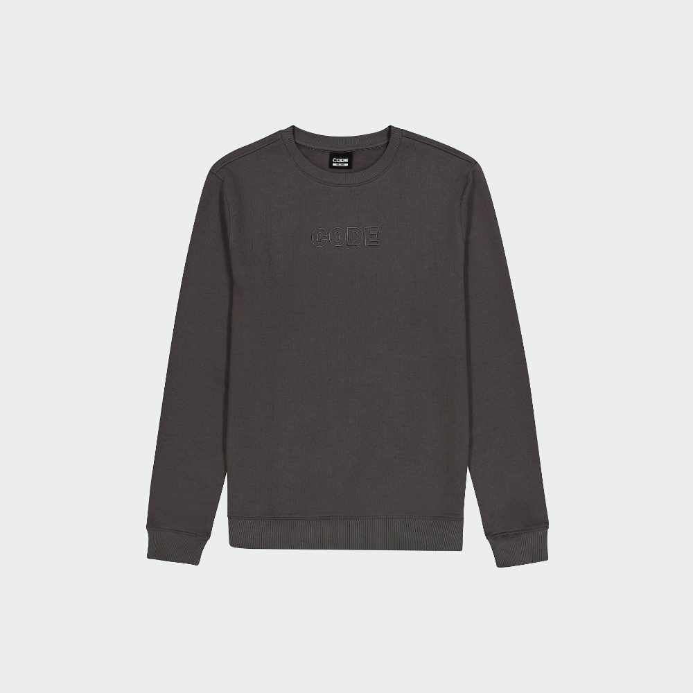 Code Mens Crew Sweat Top Grey