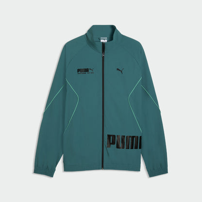 Puma Mens Sport Relaxed Woven Track Jacket Blue