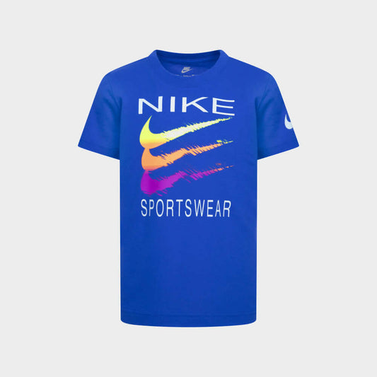 NIKE BOYS Sportswear Swoosh Tee BLUE