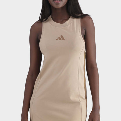 Adidas Womens 3 Stripes Dress Beige