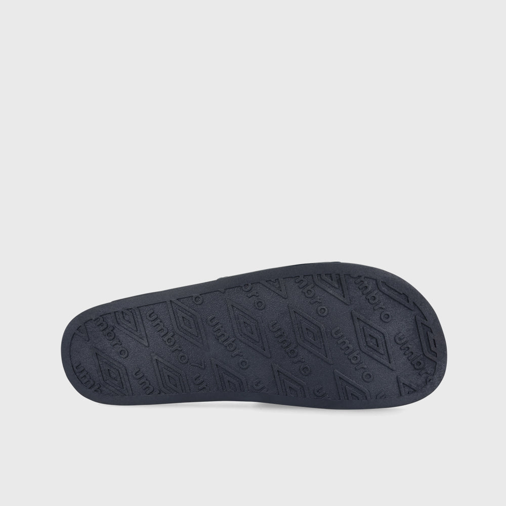 Umbro Mens Triple Logo Slides Blue