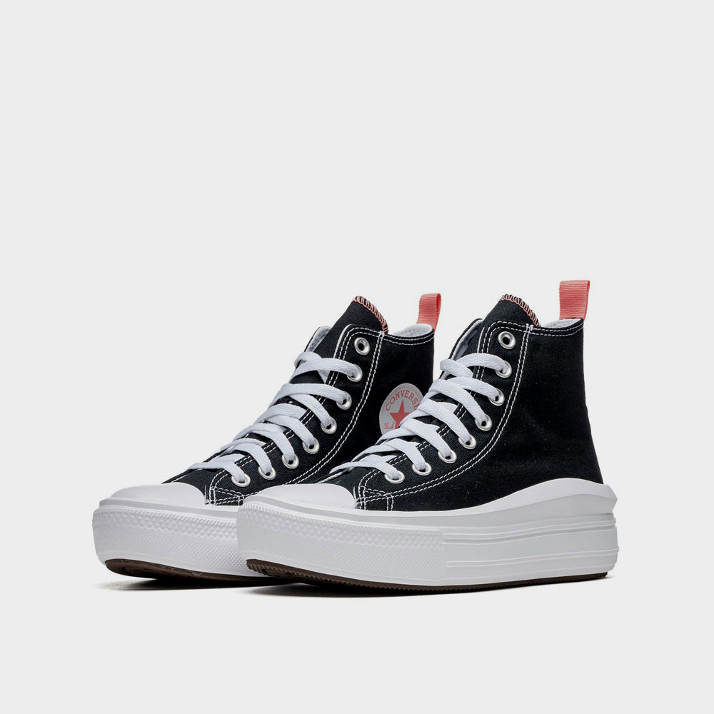 Converse Youth All Star Move Platform High Top Sneakers Black