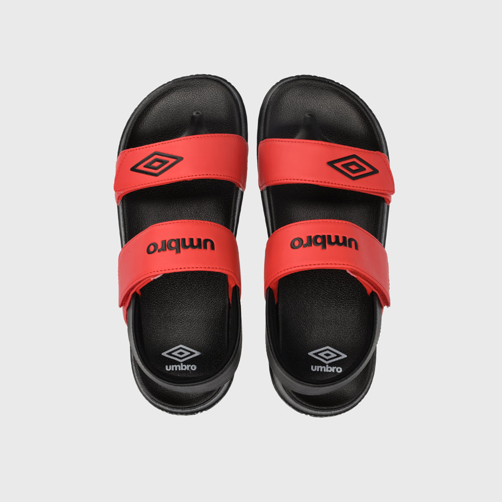 Umbro Mens Embossed Strap Sandals Red