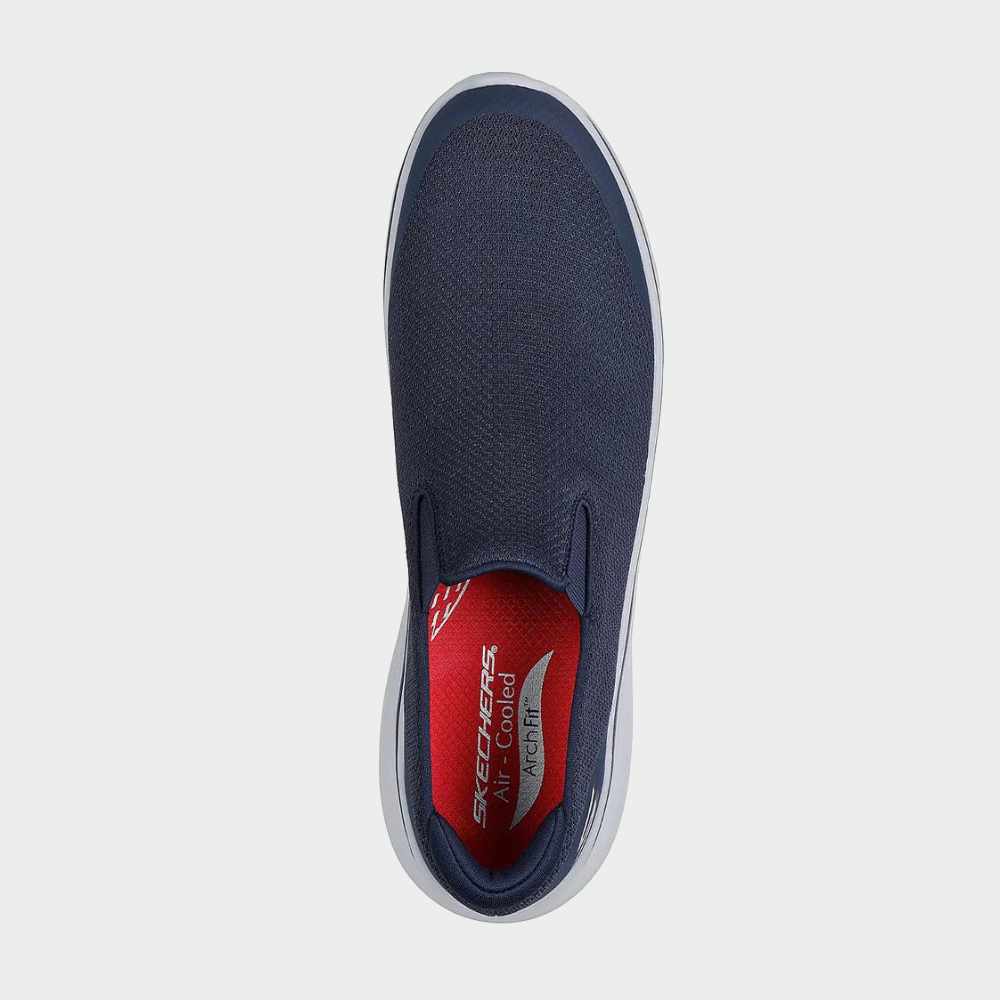 Skechers Mens Go Walk Arch Fit N Joy Sneakers Blue