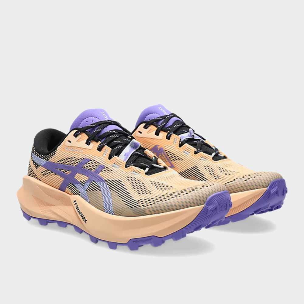 ASICS WOMENS TRABUCO 14 trail running shoes PINK