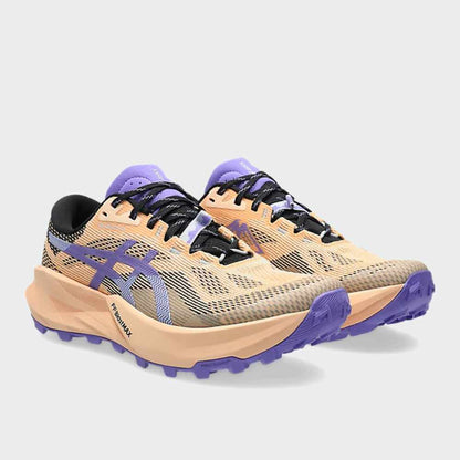 ASICS WOMENS TRABUCO 14 trail running shoes PINK