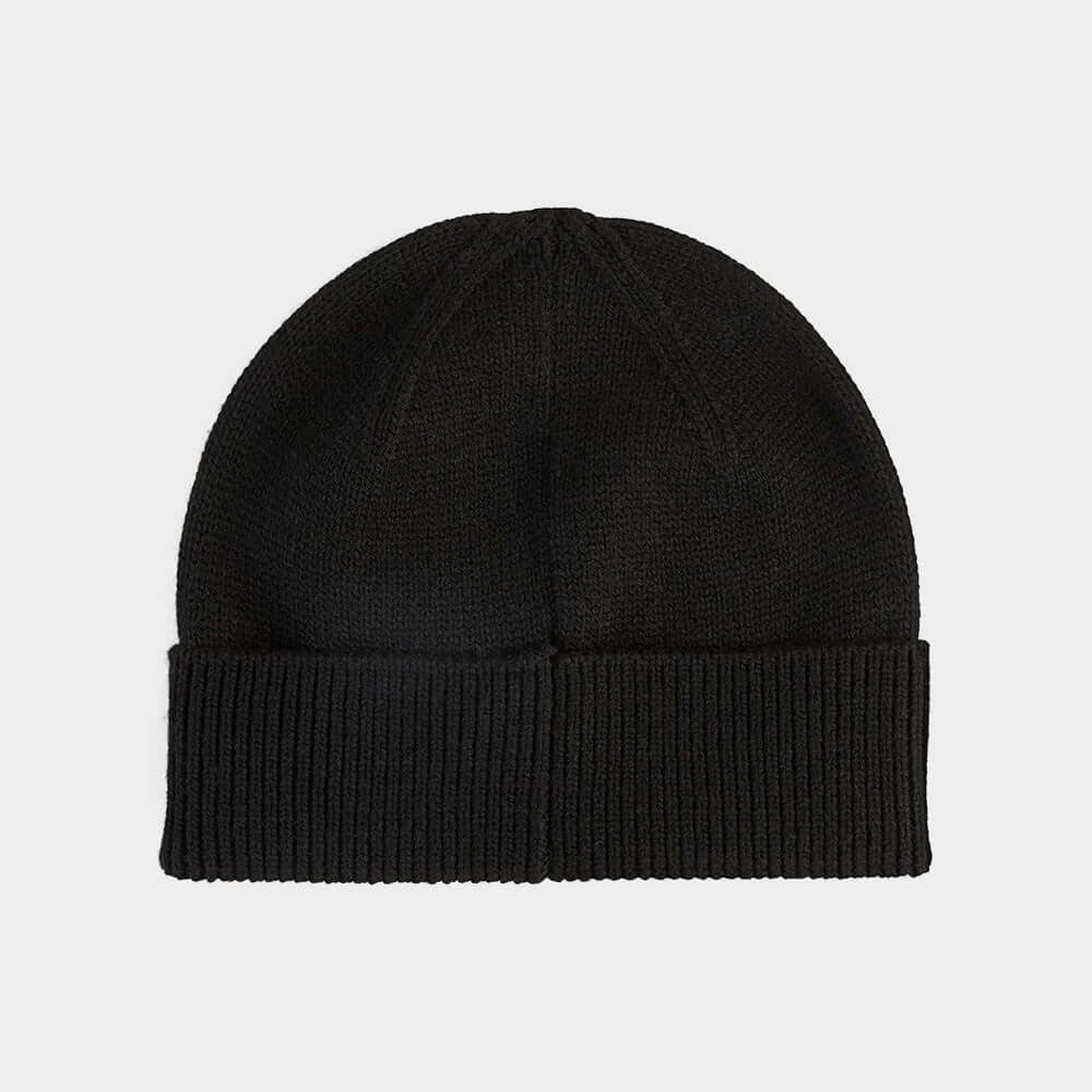 PUMA Essential Elevated Rubber Patch Low Crown Beanie BLACK