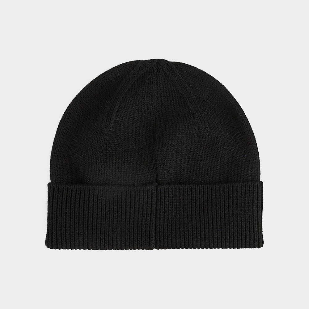 Puma Unisex Essential Elevated Rubber Patch Low Crown Beanie Black