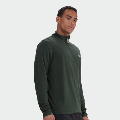 Hi-Tec Mens Mens Tech Quarter Zip Green