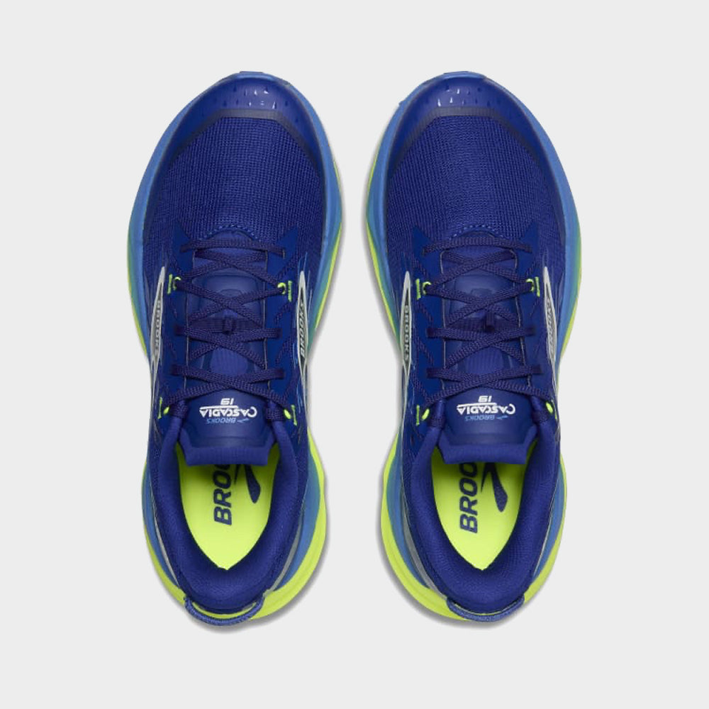Brooks Mens Cascadia 19 Trail Running Shoes Blue
