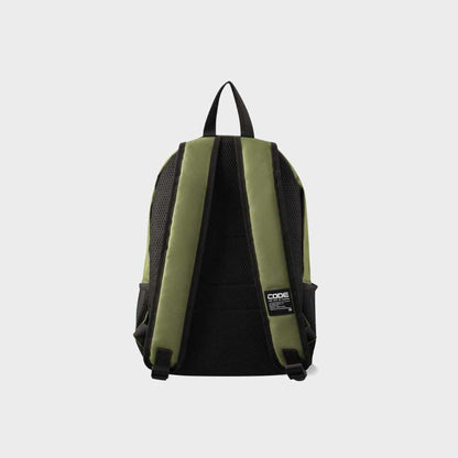 Code Print Logo Backpack Green