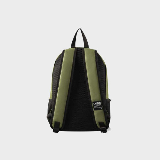 Code Print Logo Backpack Green