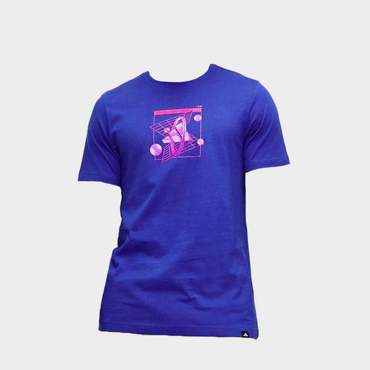 ADIDAS MENS Retro Tee BLUE