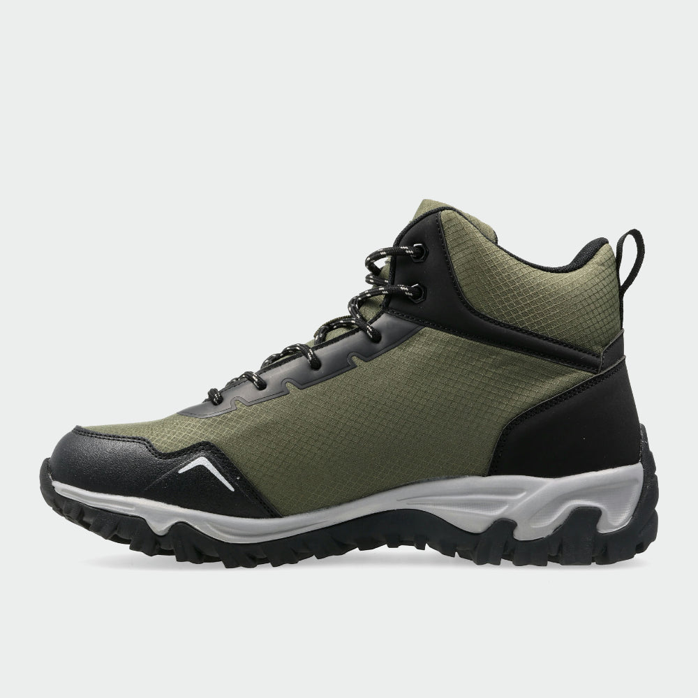 Hi-Tec Mens Voyager Mid Outdoor Shoes Olive