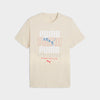 Puma Mens Graphic Stacked Tees Beige