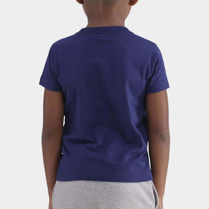 Adidas Mens Big Logo Tee Blue