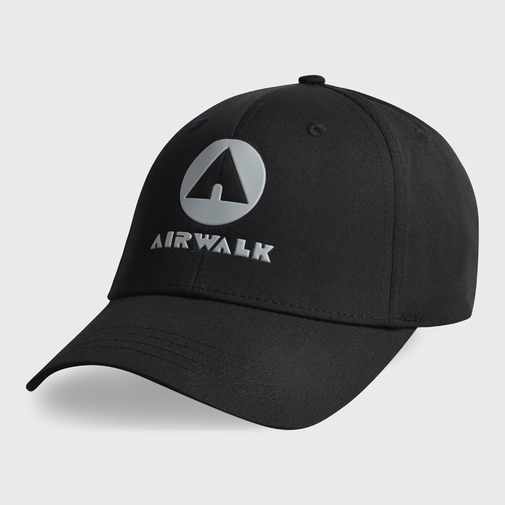 Airwalk Unisex Bold Logo Peak Cap Black