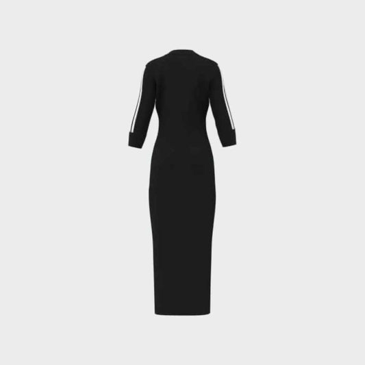 ADIDAS WOMENS 3-Stipes Crew Dress BLACK
